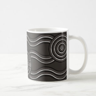 Aborigine-Kunststurm Kaffeetasse