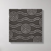 Aborigine-Kunststurm Leinwanddruck (Vorderseite)