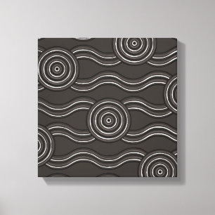 Aborigine-Kunststurm Leinwanddruck