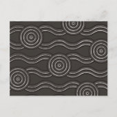 Aborigine-Kunststurm Postkarte (Vorderseite)