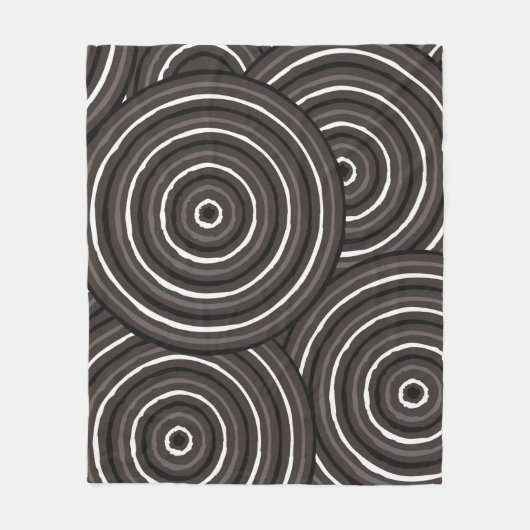 Aborigine-Leinenmalerei Fleecedecke (Vorderseite)