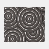 Aborigine-Leinenmalerei Fleecedecke (Vorderseite (Horizontal))