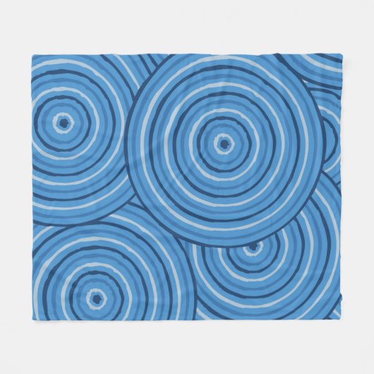 Aborigine-Leinenmalerei Fleecedecke (Vorderseite (Horizontal))