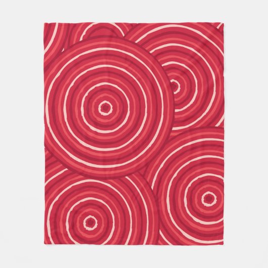 Aborigine-Leinenmalerei Fleecedecke (Vorderseite)