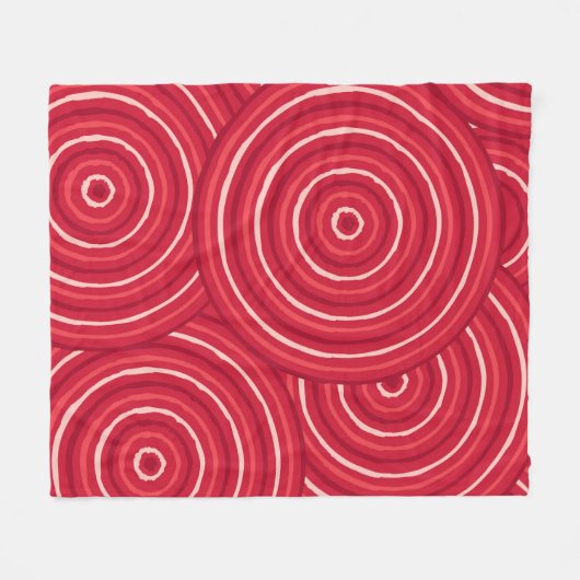 Aborigine-Leinenmalerei Fleecedecke (Vorderseite (Horizontal))