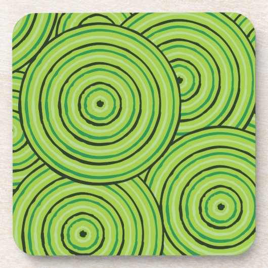 Aborigine-Leinenmalerei Getränkeuntersetzer (Vorderseite)