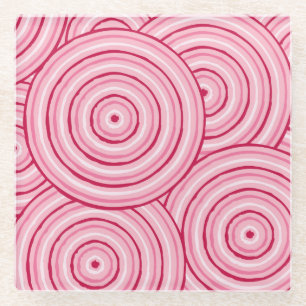 Aborigine-Leinenmalerei Glasuntersetzer