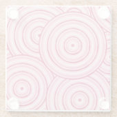 Aborigine-Leinenmalerei Glasuntersetzer (Rückseite)