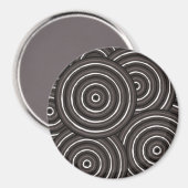 Aborigine-Leinenmalerei Magnet (Vorderseite/Rückseite)