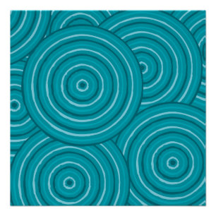 Aborigine-Leinenmalerei Poster