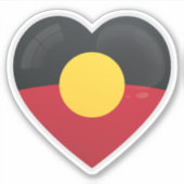 Aborigine-Liebe Aufkleber (Vorderseite)