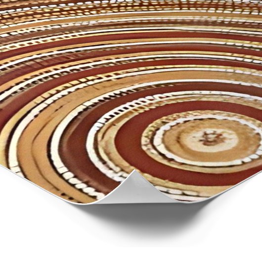 Aborigine-Map Dot Poster (Ecke)