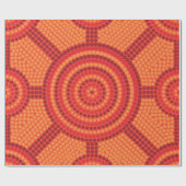 Aborigine-Meetingplace Fire Geschenkpapier (Flach)