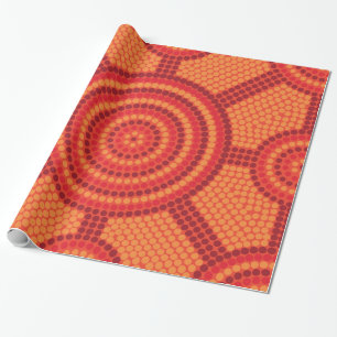 Aborigine-Meetingplace Fire Geschenkpapier
