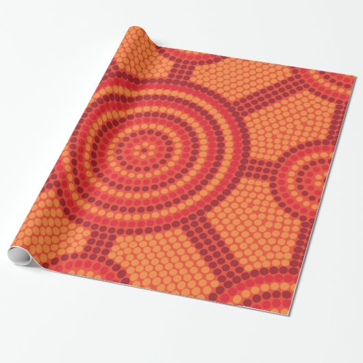 Aborigine-Meetingplace Fire Geschenkpapier (Ungerollt)