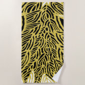 Aborigine-Muster-14 Beach Handtuch (Vorderseite)