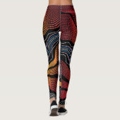 Aborigine-Muster-1-Leggings Leggings (Rückseite)