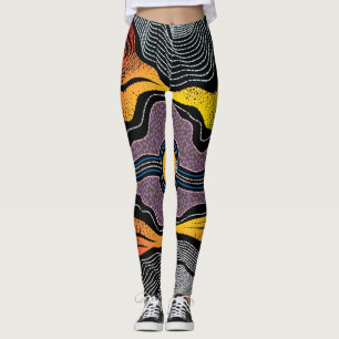 Aborigine-Muster-1-Leggings Leggings