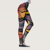 Aborigine-Muster-1-Leggings Leggings (Rechts)