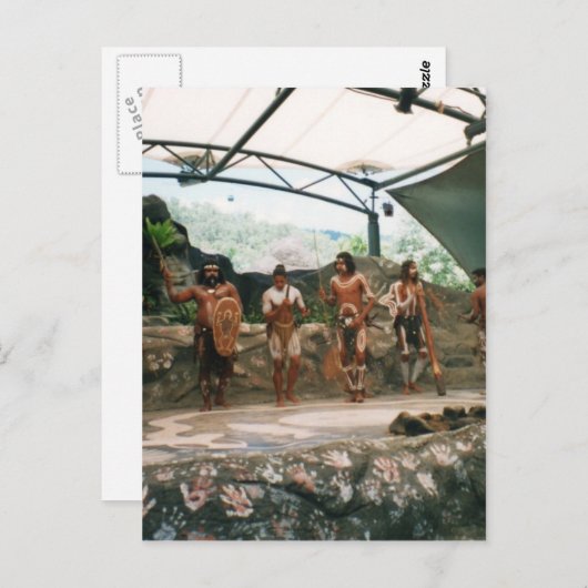 Aborigine Postkarte (Vorne/Hinten)