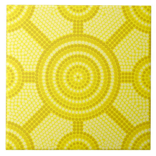 Aborigine-Punktmalerei Fliese (Vorderseite)