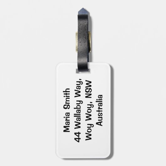 Aborigine-Punktmalerei Gepäckanhänger (Rückseite vertikal)