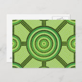 Aborigine-Punktmalerei Postkarte (Vorne/Hinten)