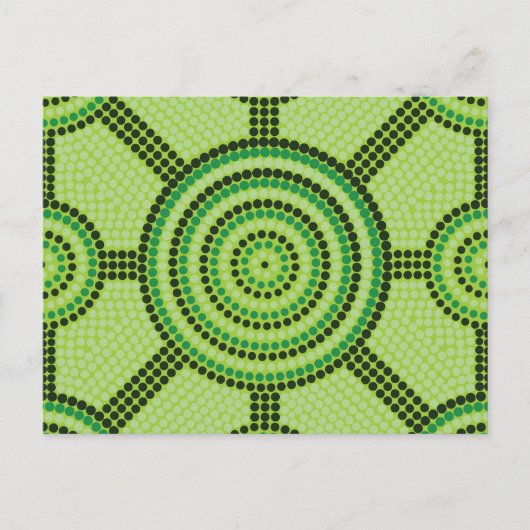 Aborigine-Punktmalerei Postkarte (Vorderseite)