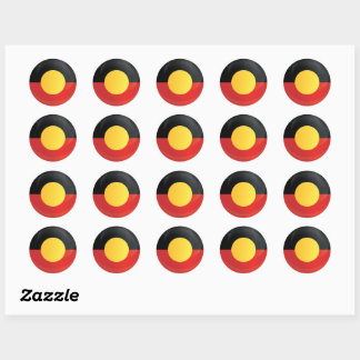 Aborigine-Round-Icon-Markierung Runder Aufkleber