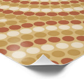 Aborigine-Schlangen-Punktmalerei Poster (Ecke)