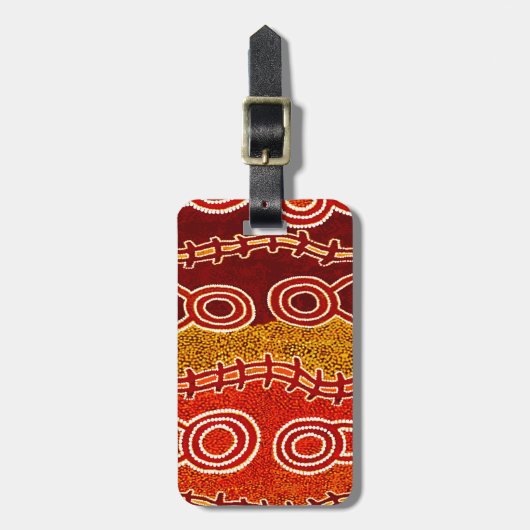 Aborigine-Serpents. Gepäckanhänger (Vorderseite vertikal)