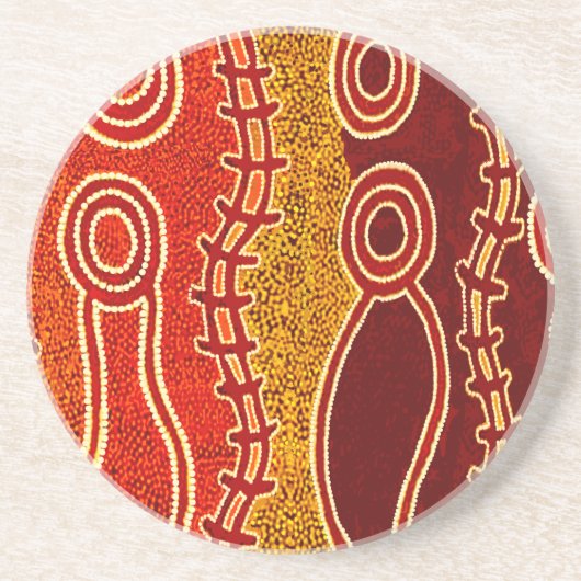 Aborigine-Serpents. Getränkeuntersetzer (Vorne)