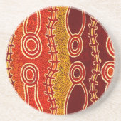 Aborigine-Serpents. Getränkeuntersetzer (Vorne)