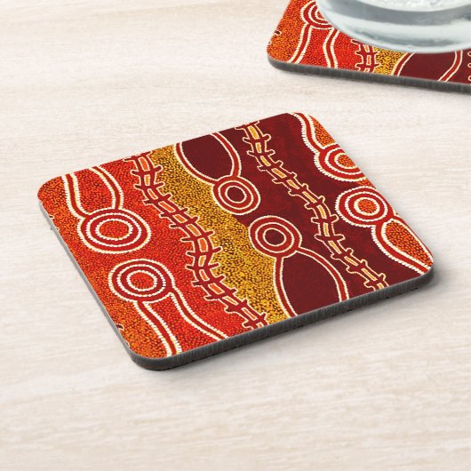 Aborigine-Serpents. Getränkeuntersetzer (Linke Seite)