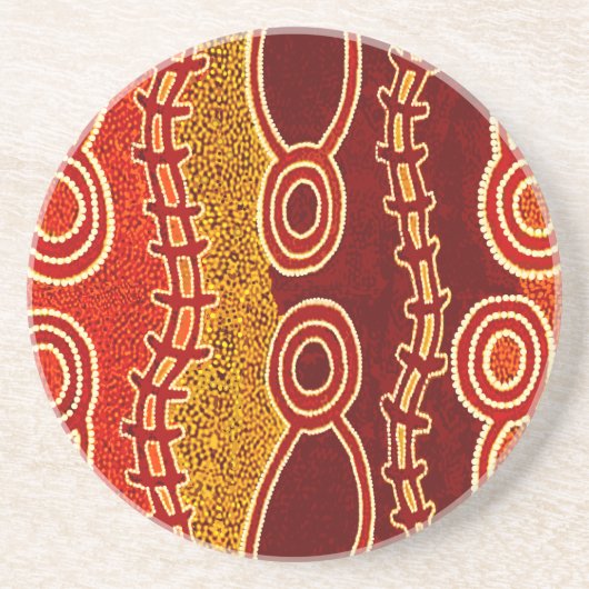 Aborigine-Serpents. Getränkeuntersetzer (Vorne)