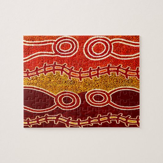 Aborigine-Serpents. Puzzle (Horizontal)