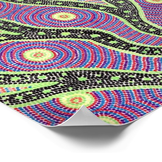 Aborigine Sunrise Poster (Ecke)