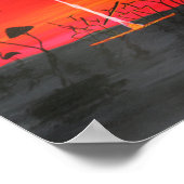 Aborigine Sunset Poster (Ecke)