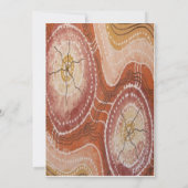 Aborigine Wedding Invitation Wüste Dreaming Einladung (Rückseite)