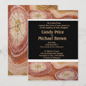 Aborigine Wedding Invitation Wüste Dreaming Einladung (Vorne/Hinten)