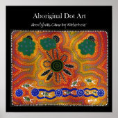 Aborigines Camp von Waterhole Poster (Vorne)