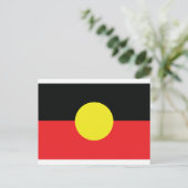 aborigini australia flagge postkarte (Stehend Vorderseite)