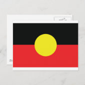 aborigini australia flagge postkarte (Vorne/Hinten)