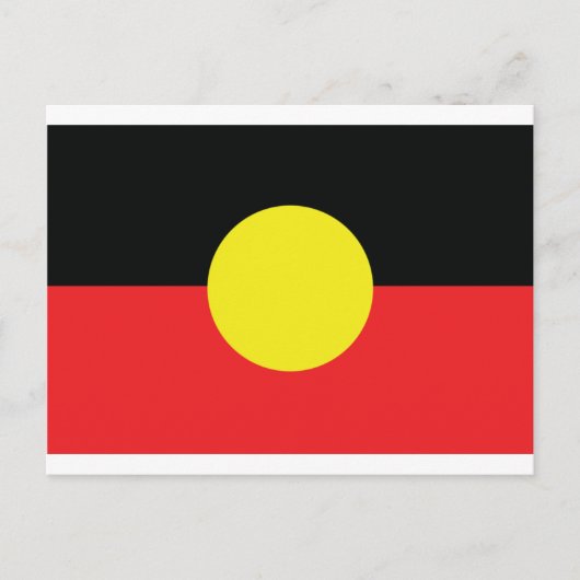 aborigini australia flagge postkarte (Vorderseite)
