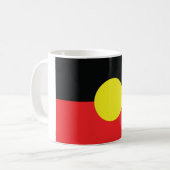 aborigini Australien-Flagge Kaffeetasse (Vorderseite Links)