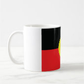 aborigini Australien-Flagge Kaffeetasse (Links)
