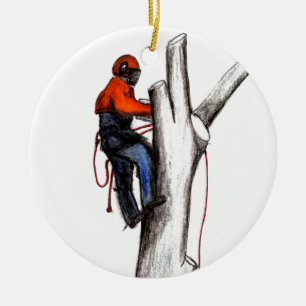 Aborist Trechirurgen Weihnachten Geschenk Keramikornament