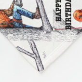 Aborist Tree Chirurg Geburtstag Geschenk. Fleecedecke (Ecke)