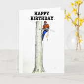 Aborist Tree Chirurg Geburtstag Geschenk. Karte (Gelbe Blume)