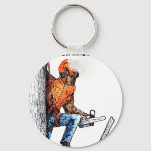 Aborist Tree Chirurg Geburtstag Geschenk. Schlüsselanhänger